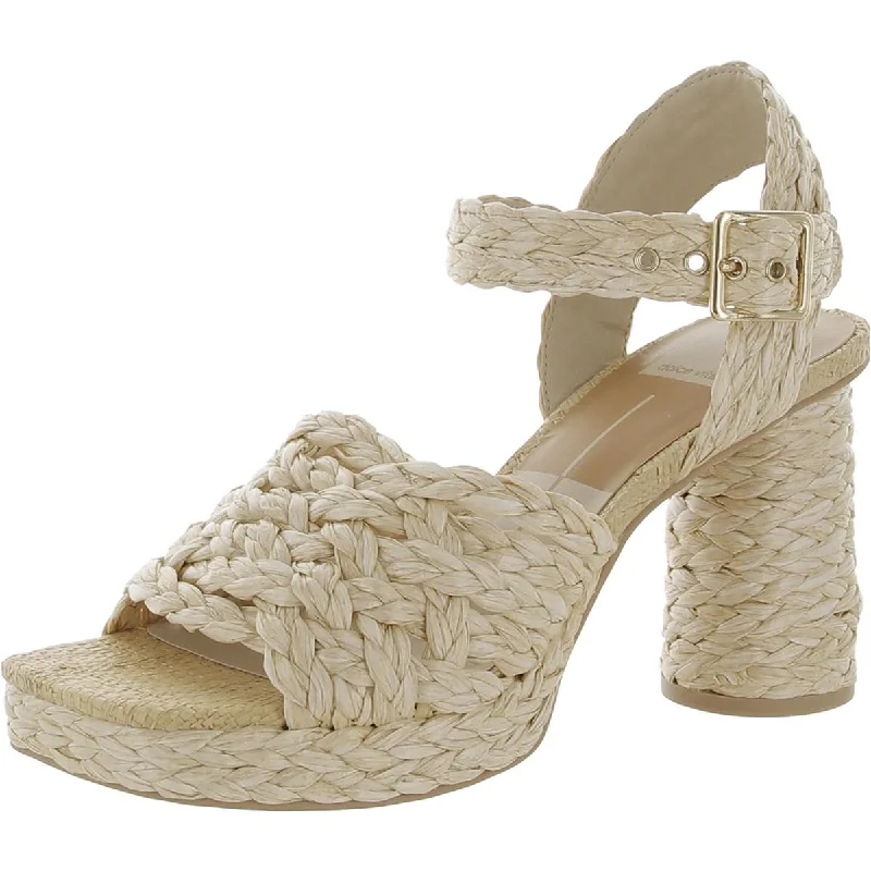 women's jet knit sneakers-Dolce Vita Womens ASHER Ankle Strap Open Toe Block Heel