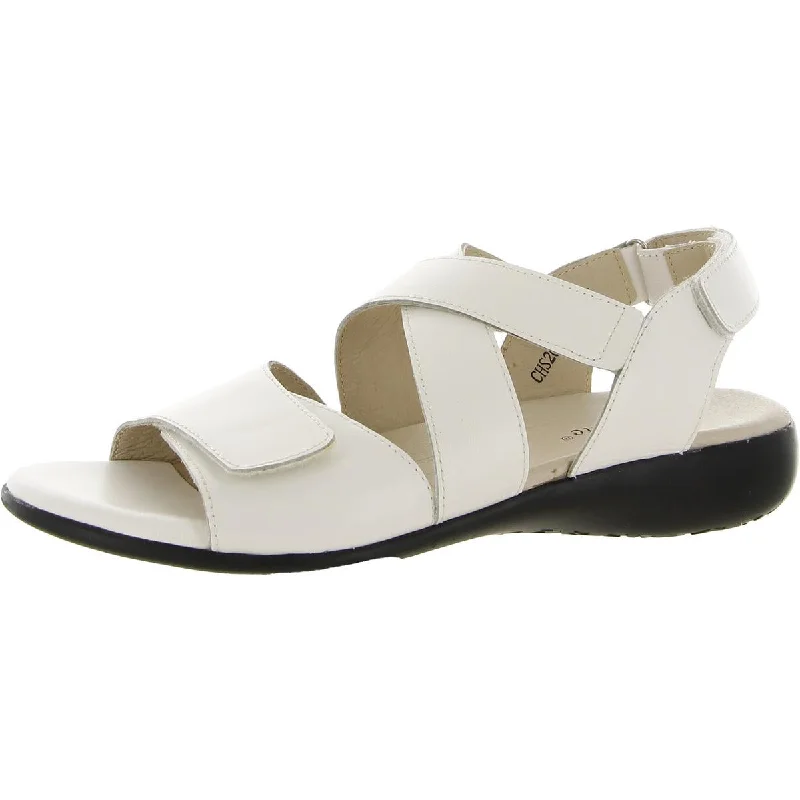 women's stable snow sandals-David Tate Womens Mend Leather Slide On Slingback Sandals