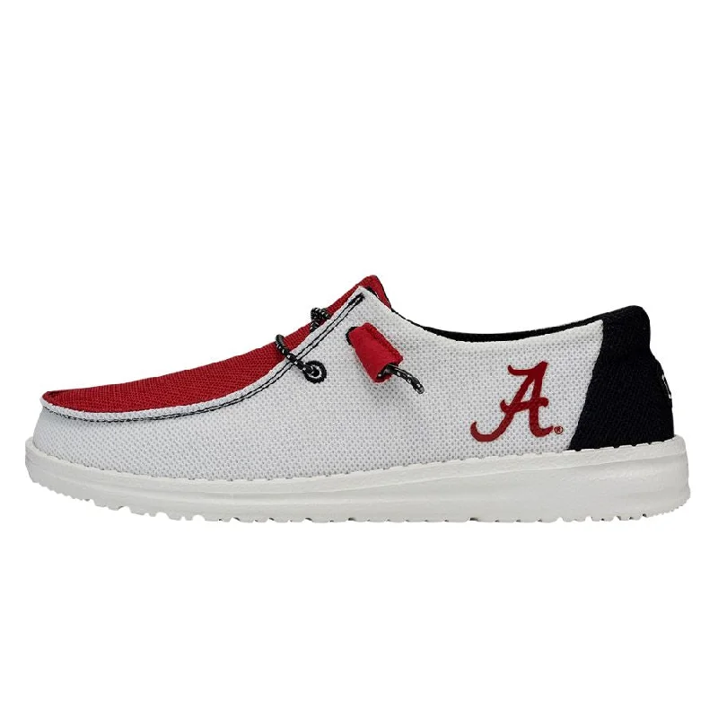 women's lattice chunky sandals-Wendy Alabama Crimson Tide - Bama Crimson/White