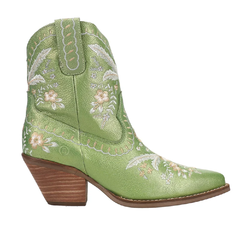 women's mercury strappy heels-Primrose Embroidered Floral Snip Toe Cowboy Booties