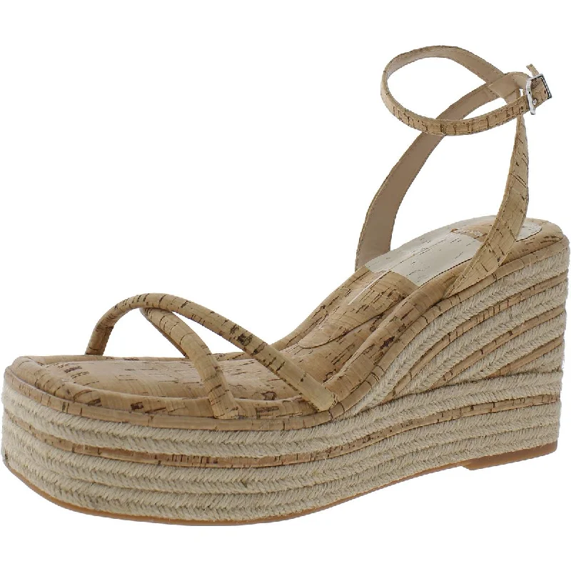 women's brass platform heels-Dolce Vita Womens Bhfo Strappy Cork Platform Sandals