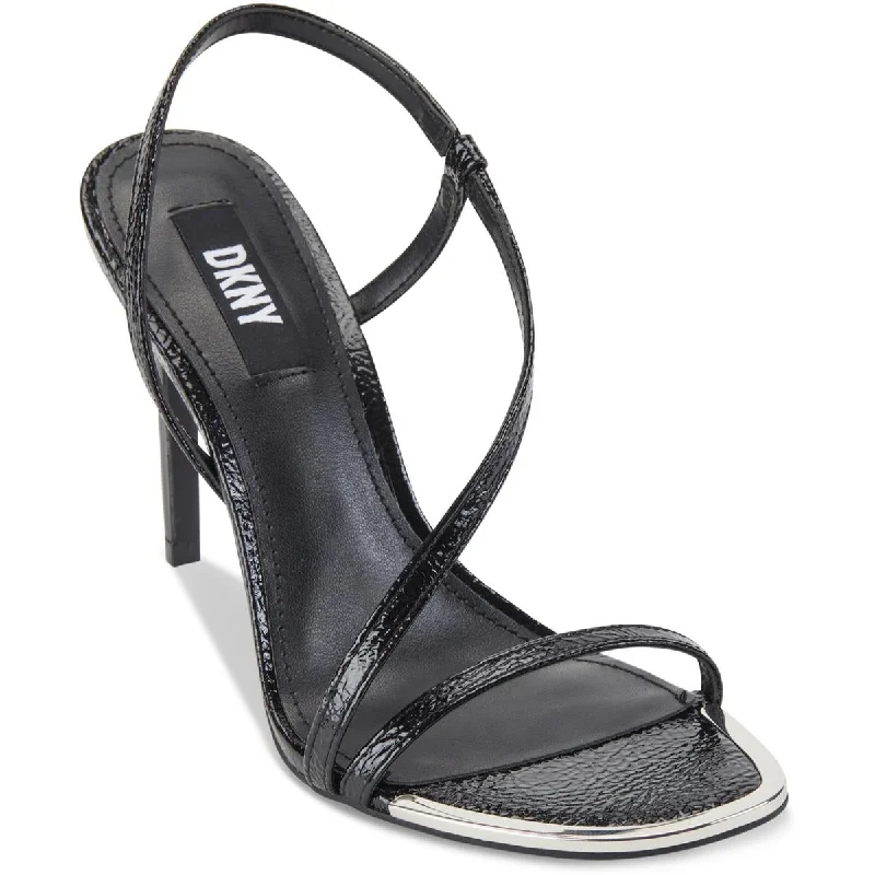 women's padded casual boots-DKNY Womens Danielle Strappy Dressy Slingback Sandals