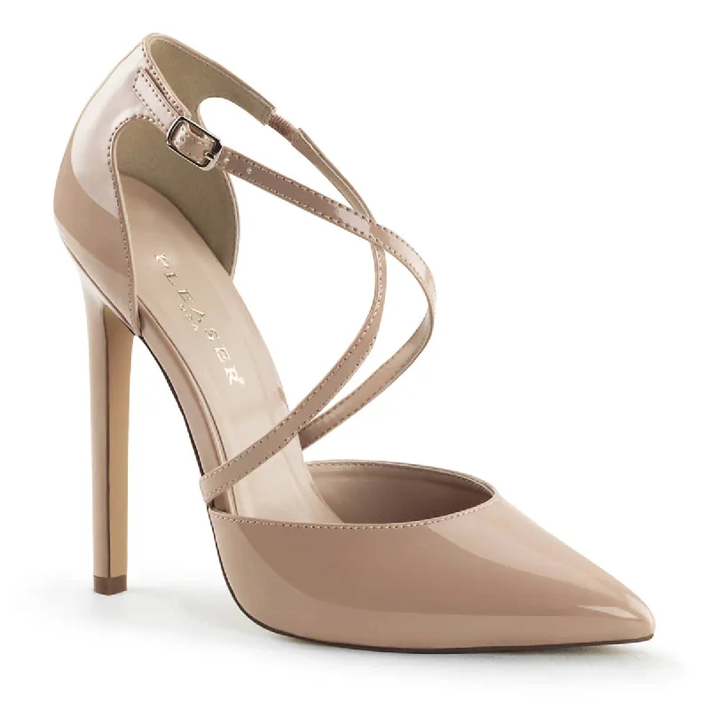 women's nimble trail heels-SEXY-26 Nude Ankle Sandal High Heel