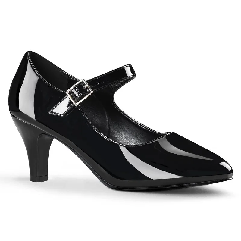 women's velvety casual heels-DIVINE-440 Black Pumps Heel