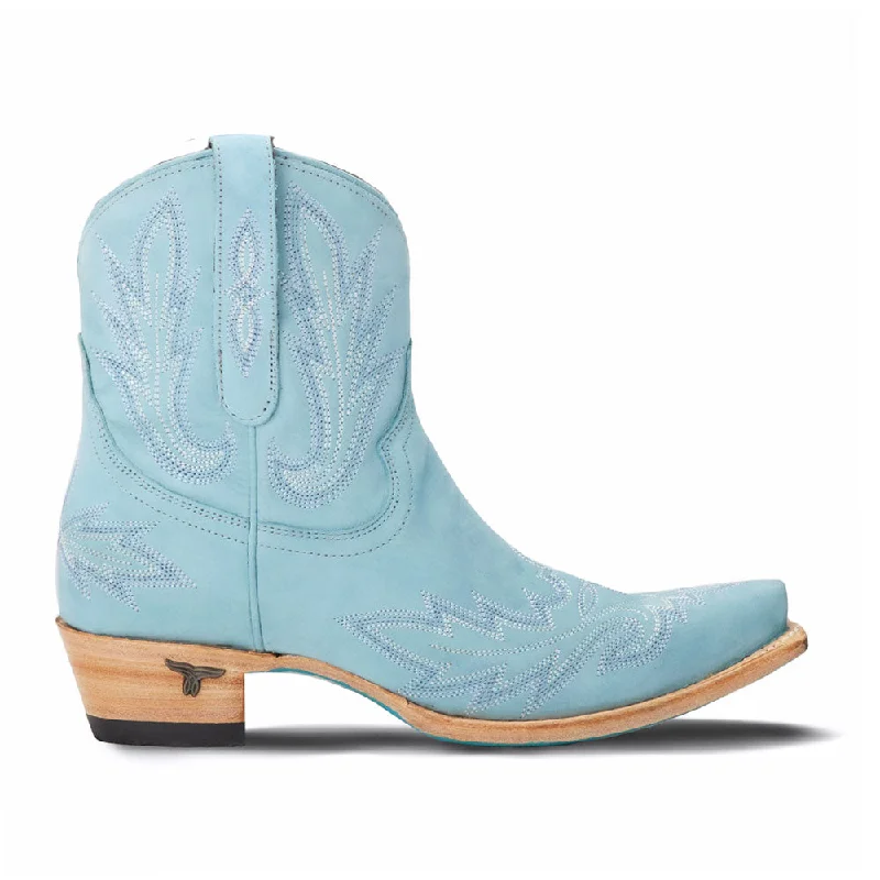 women's brass slingback flats-Lexington Embroidered Snip Toe Cowboy Booties