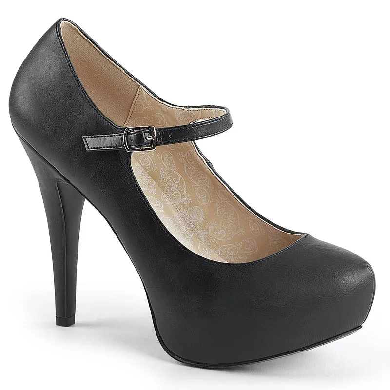 women's cotton-lined slippers-CHLOE-02 Black Pumps High Heel