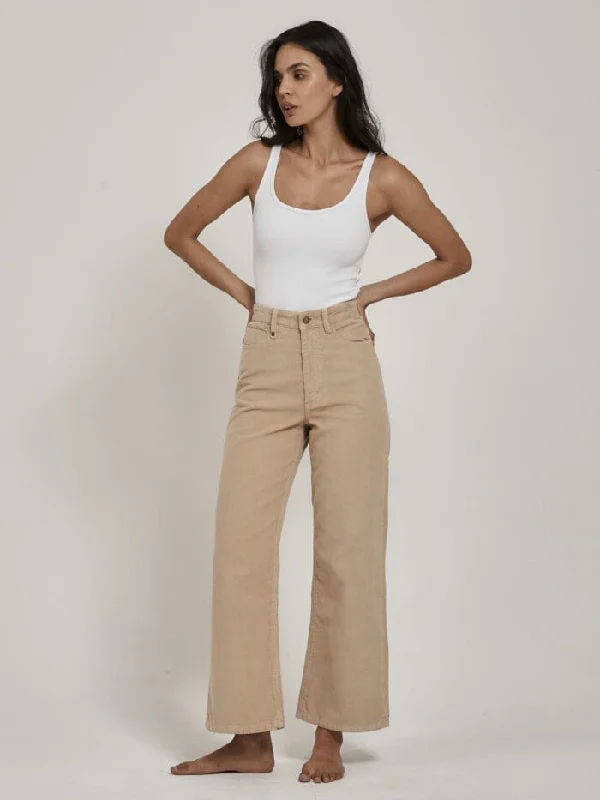 women’s chunky pullovers-Holly Cord Pant - Soft Tan