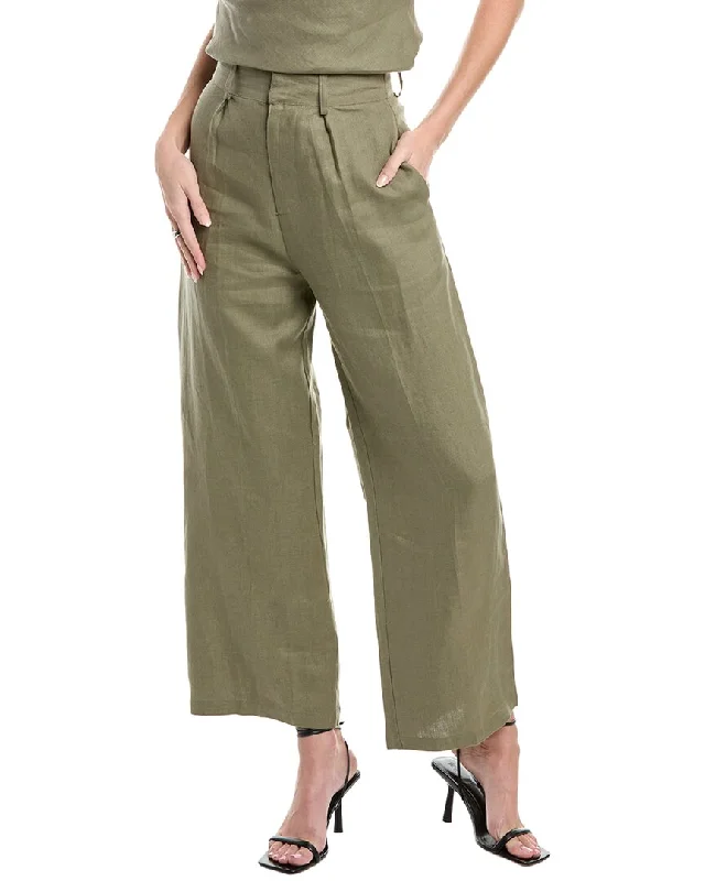 female tropical wraps-Faithfull The Brand Ida Linen Pant