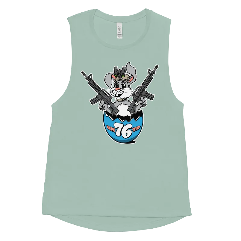 ladies brocade bombers-Tactical Bunny - Women's Muscle Tank