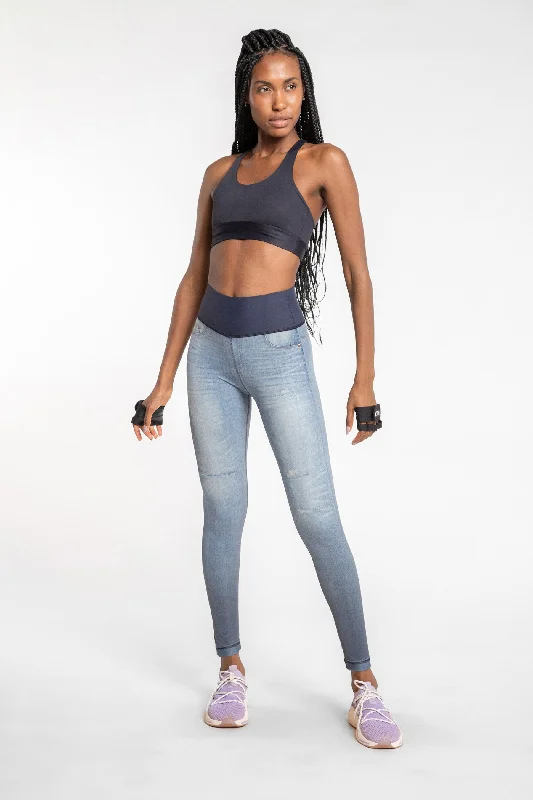 female lakeside tops-Movement Denim Reversible Legging