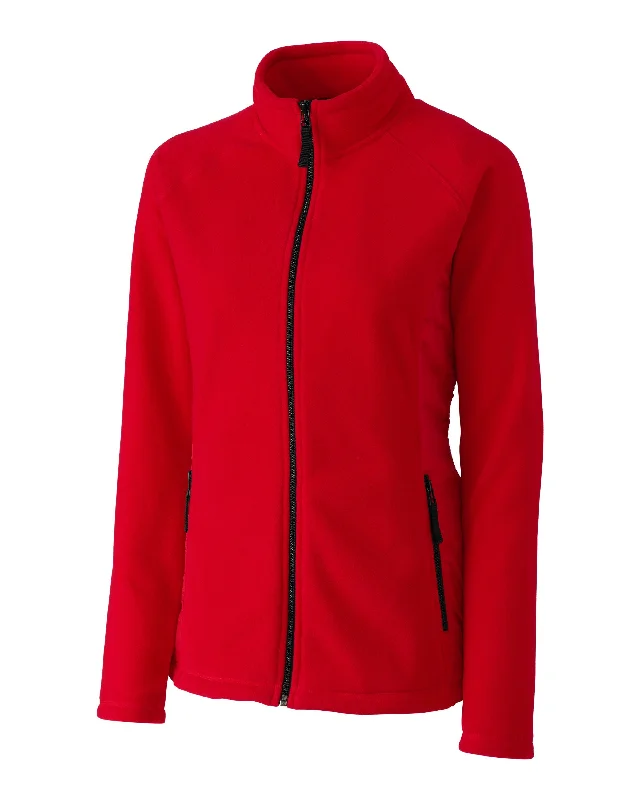 women’s madras tops-Clique Ladies' Summit Microfleece Hybrid Full Zip Jacket