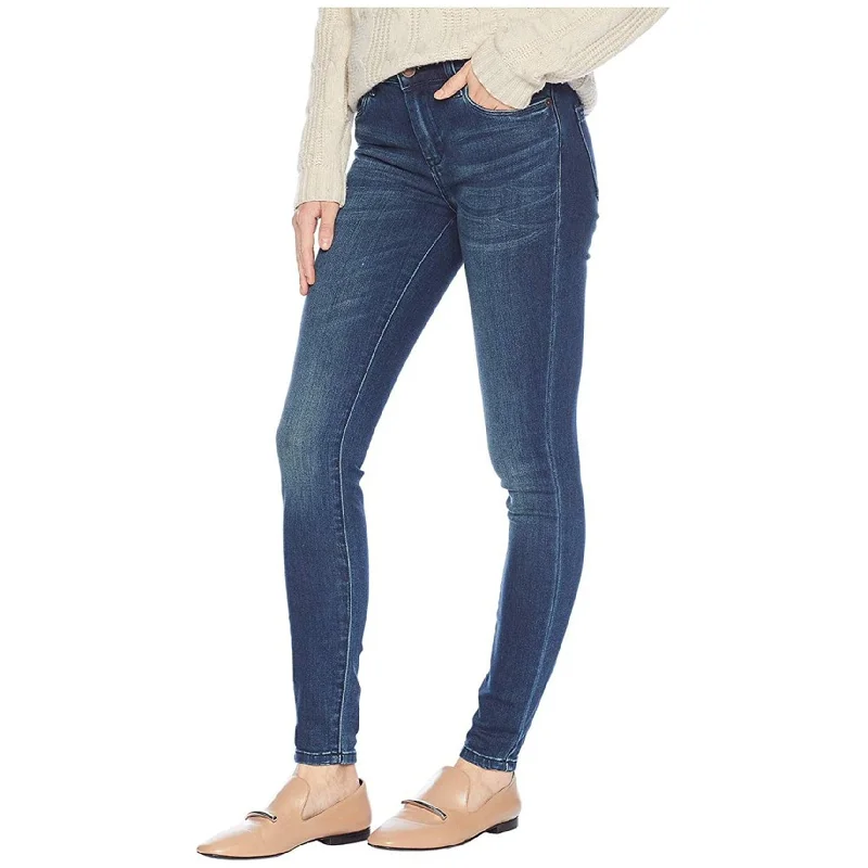 women’s cozy sweaters-[Blank NYC] Womens The Bond Slim Fit Jeans, Blue, 24