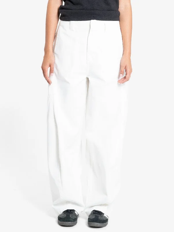 ladies baptism gowns-Ronnie Distill Pant - White