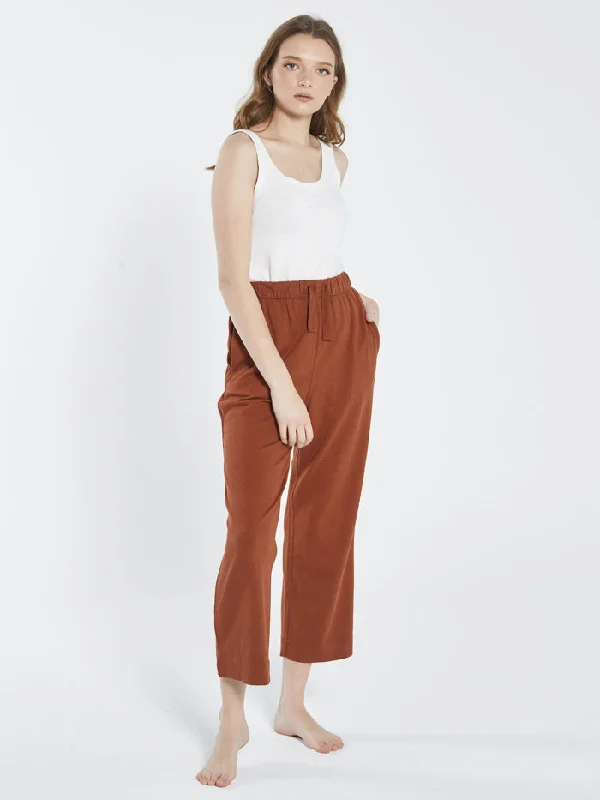 women’s faded jeans-Hemp Heavyweight Ease Pant - Coffee