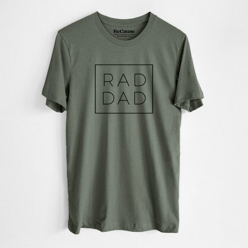 women’s cozy sweaters-Rad Dad Boxed - Lightweight 100% Cotton Unisex Crewneck