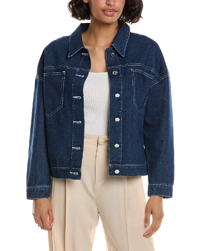 female lakeside wraps-Pascale La Mode Washed Denim Shirt