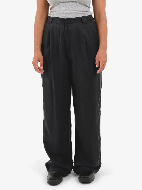 female lakeside wraps-Artisan Cupro Pant - Black