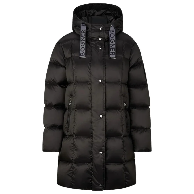 ladies cork flats-Fanja Down Jacket In Black