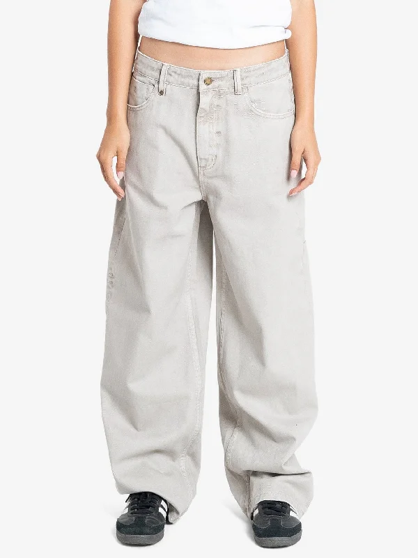 women’s slim chinos-Tony Jean - Oyster Grey