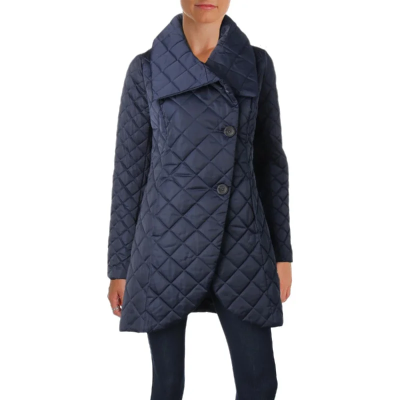 women’s whisker denim-T Tahari Womens Charlotte Fall Lightweight Quilted Coat