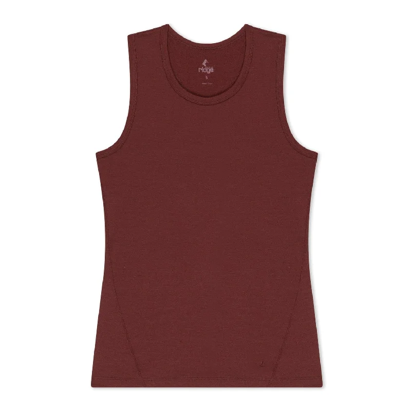 women’s seersucker tops-Women's Merino Wool Racerback Tank