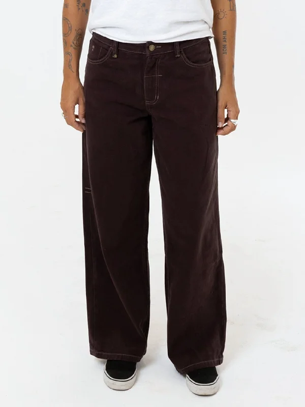 women’s skinny chinos-Billie Low Jean - Chocolate Plum