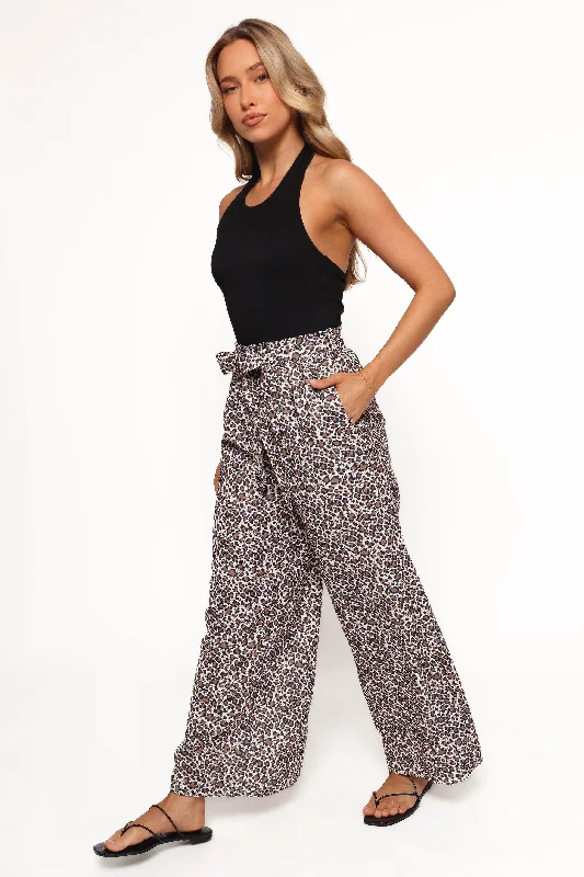 female ribbed camis-Florencia Pant - Leopard