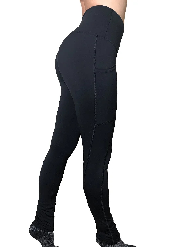 female brocade-trim blouses-ECO-TechFlex Pocketed Leggings