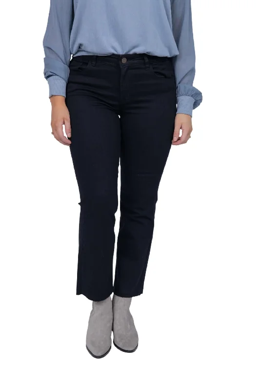 women’s relaxed chinos-Perfect Stretch Denim Pant In Black