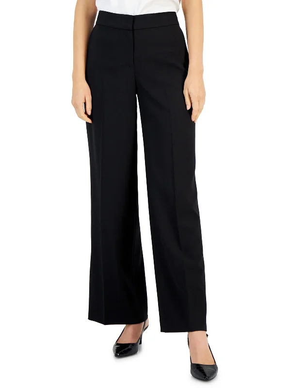 women’s sandblast jeans-Womens Knit Wide Leg Dress Pants