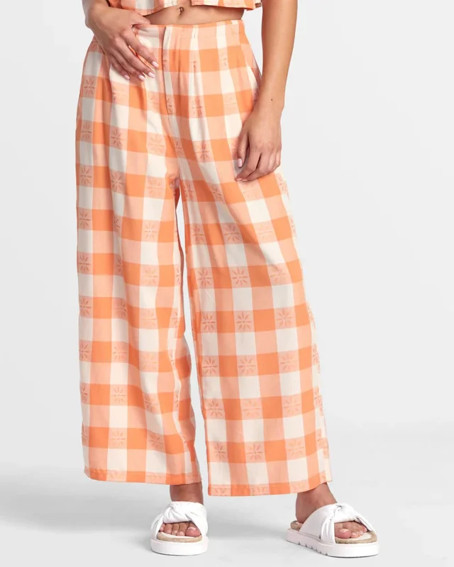 female cotton bombers-Callum Printed Wide Leg Pants