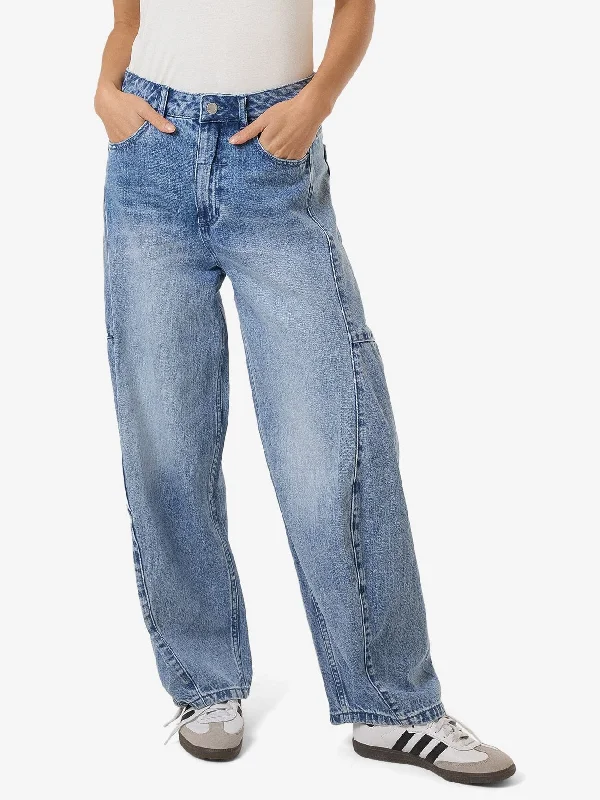 women’s stone-wash jeans-Ronnie Jean - Tempest Blue