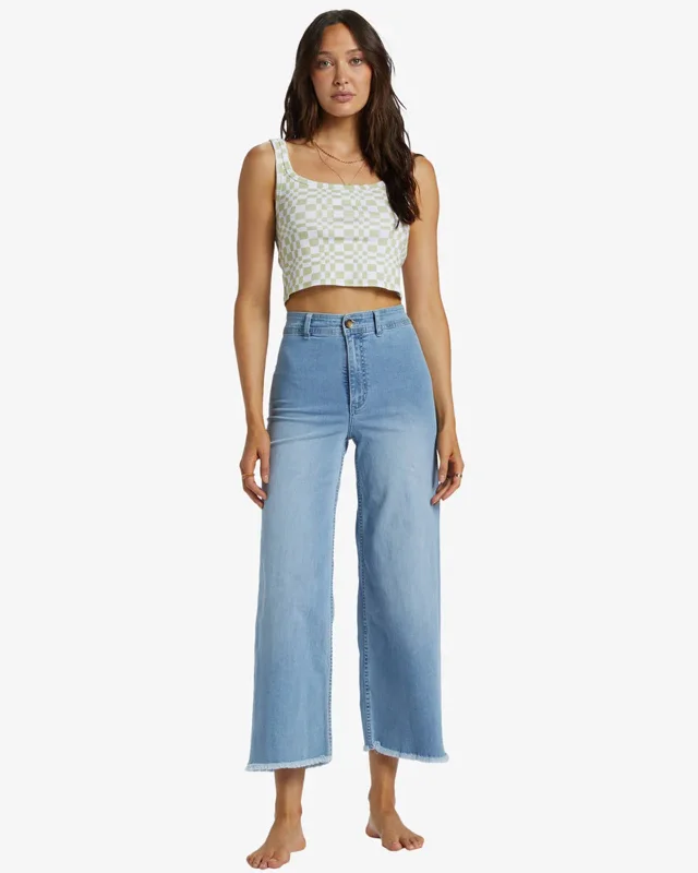 women’s cigarette trousers-Free Fall Indigo Wide-Leg jean