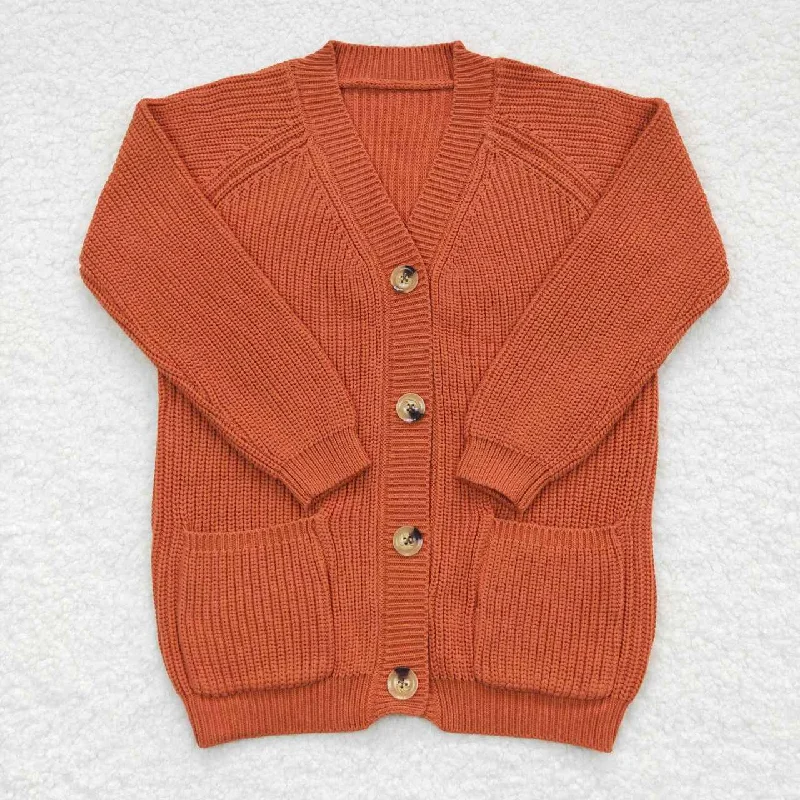 women’s mohair bombers-long sleeve sweater caramel color cardigan