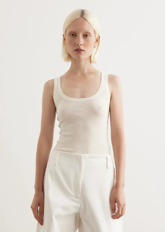 women’s eyelet camisoles-Classico Knit Tank