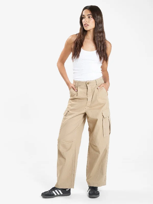 ladies woven sandals-Union Slouch Pant - Sand