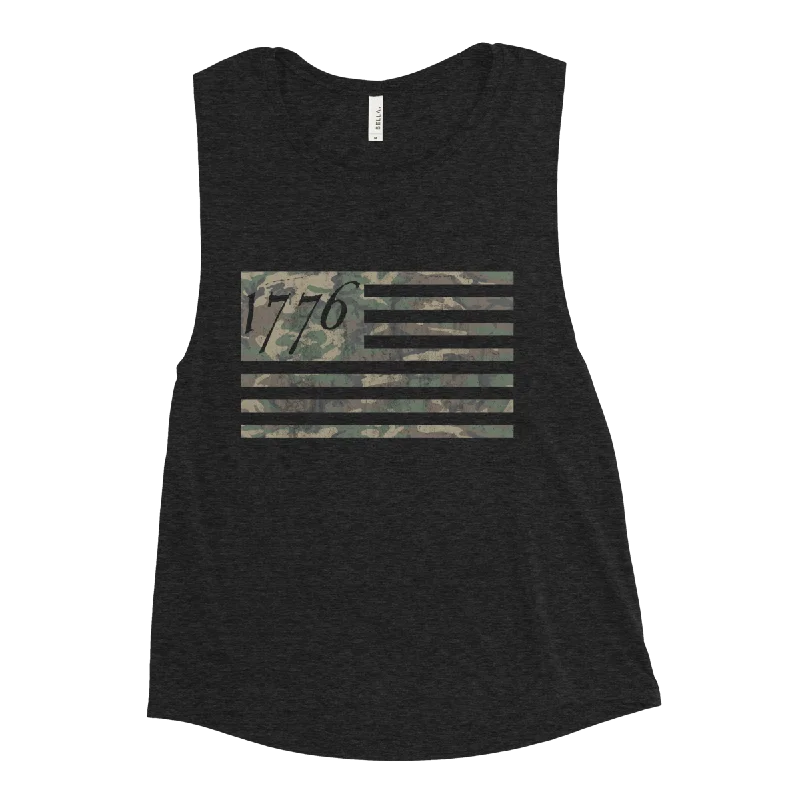 women’s ribbed turtlenecks-1776 Flag Tank - Women's