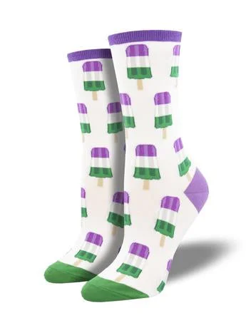 glee socks with holidays-Gender Queer Pride Pops Sock