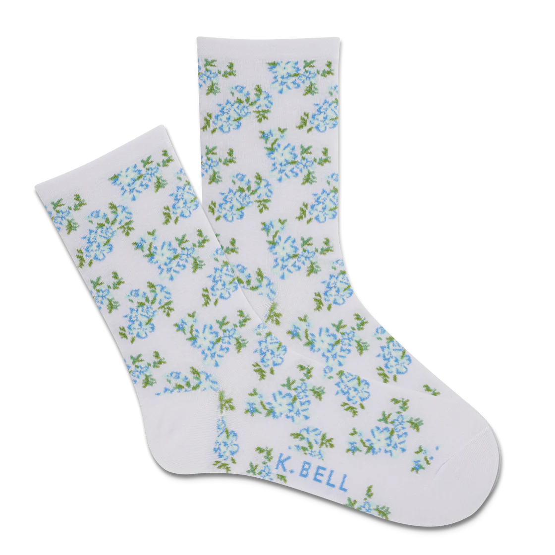 push socks with training-Cottage Floral Crew