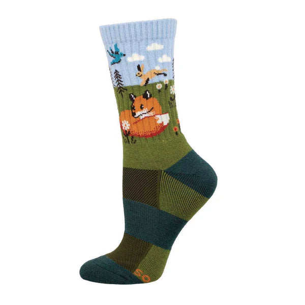 nap socks for downtime-Fox and Hare Merino Wool Crew