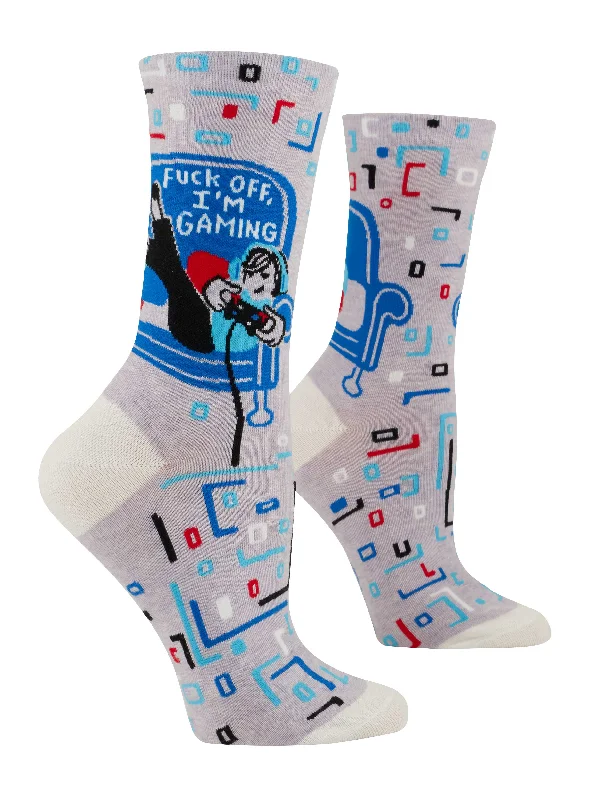 blaze socks with camping-Fuck Off, I’m Gaming Crew