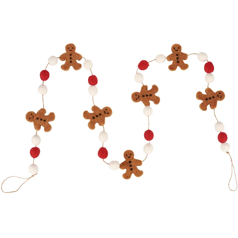 spin socks with cycling-Gingerbread Men Garland