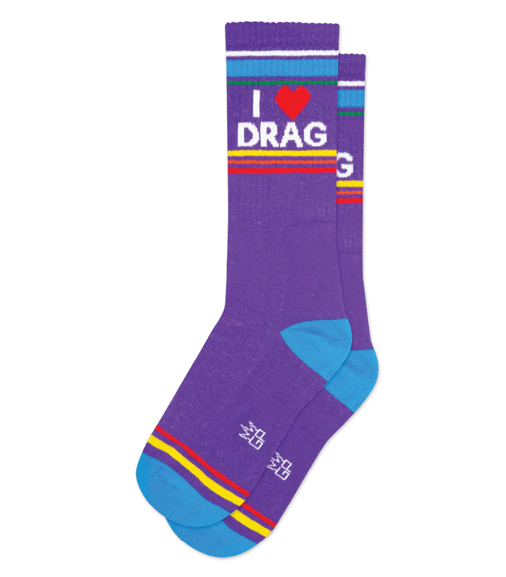 chirp socks with Easter-I ❤️ DRAG Unisex Gym Crew