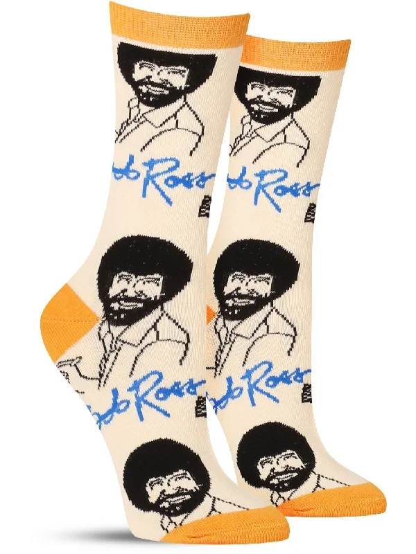 ring socks with New Year-It's Bob Ross - Crew Socks