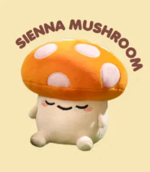 Muted Orange Sienna Mushroom