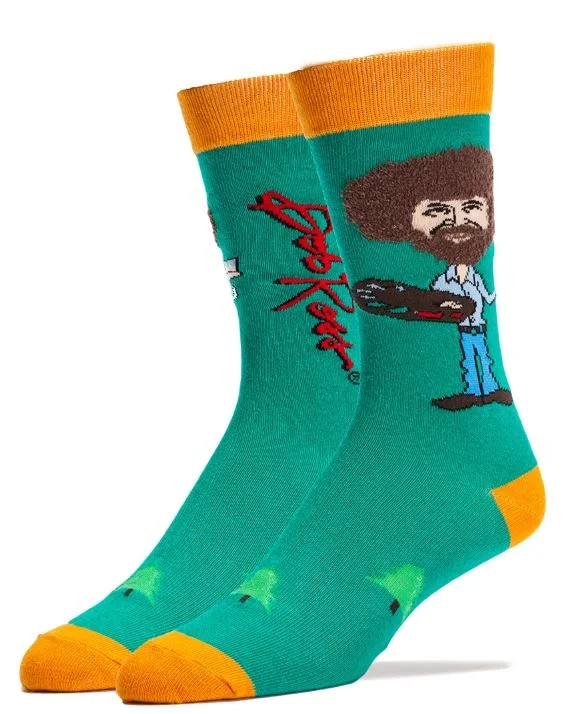 boost socks with fundraisers-True Bob Ross - Crew Socks