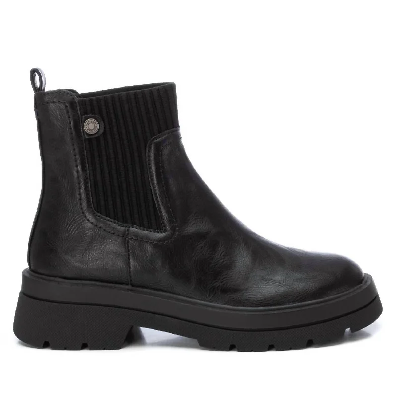 women's stone wedge boots-Women's Booties In Black