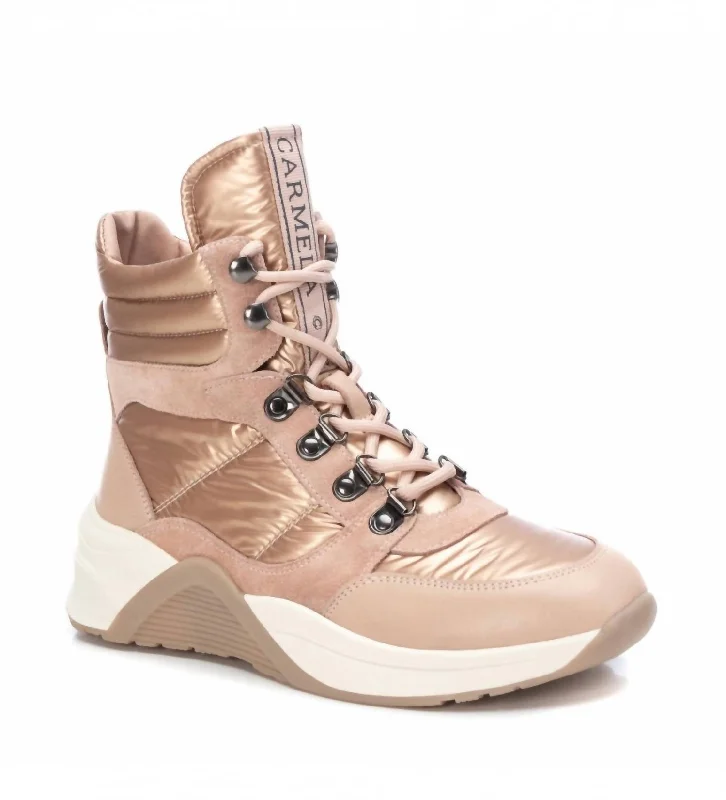 women's vibrant trail pumps-Women's Casual Booties In Nude