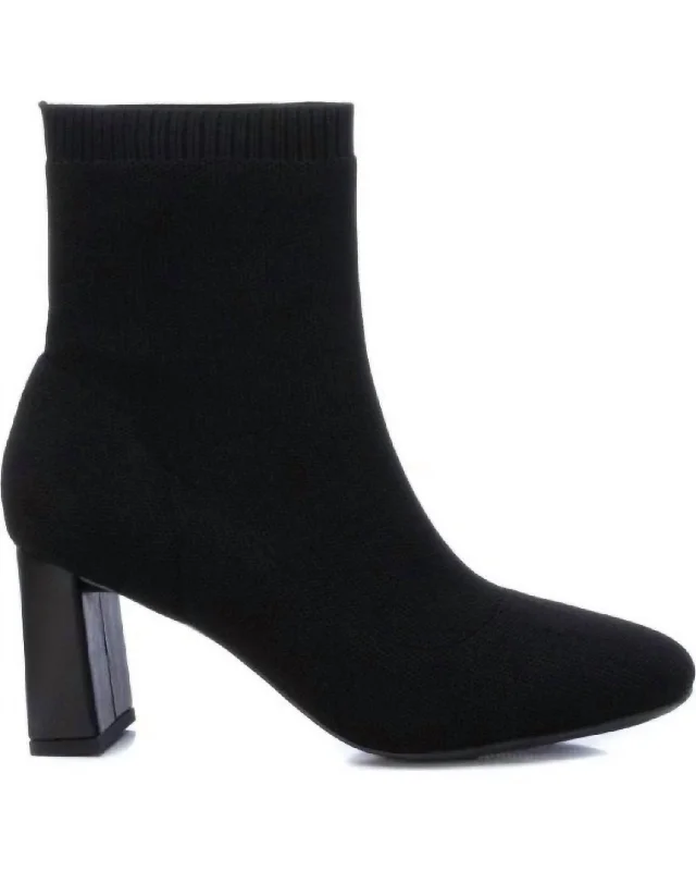 women's city casual pumps-Women's Dress Booties In Black