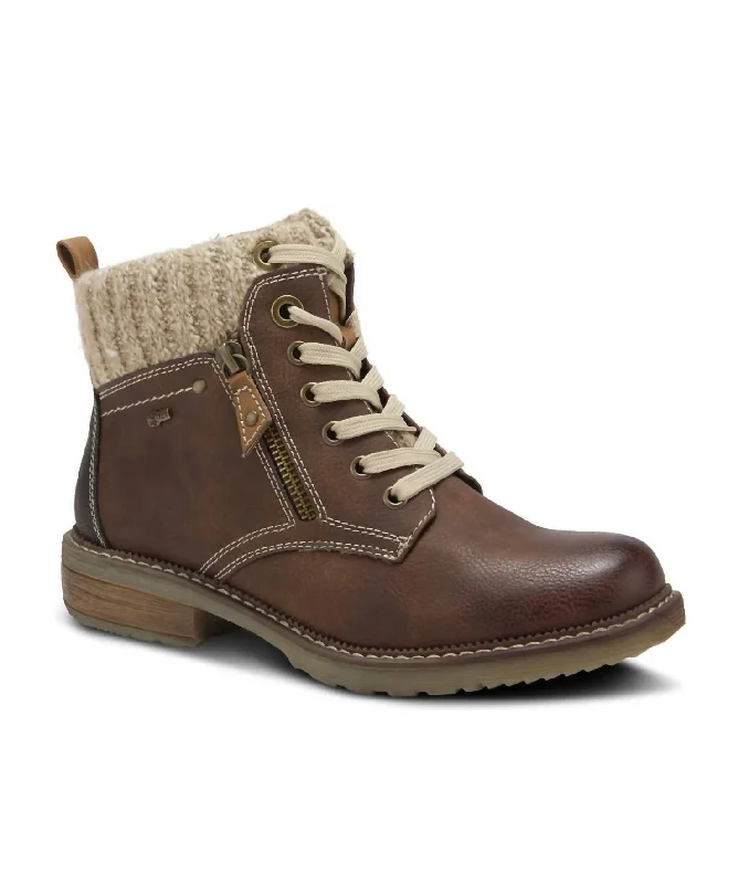 women's glowing casual shoes-Women's Khazera Boots In Brown